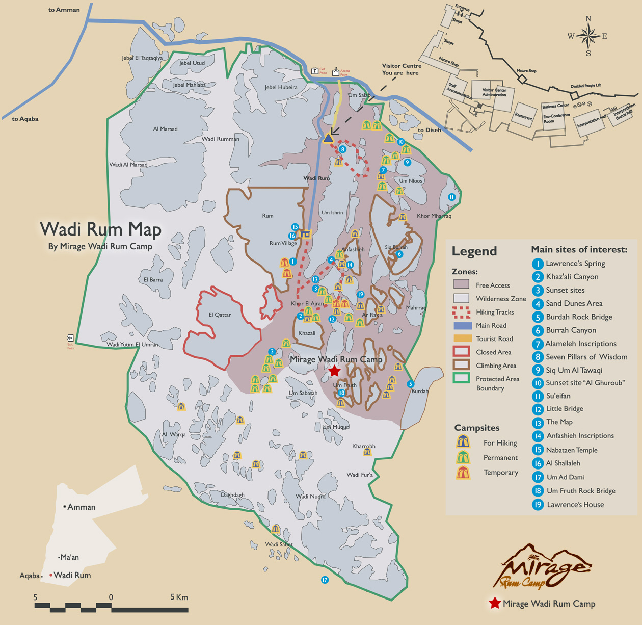 Wadi Rum Map